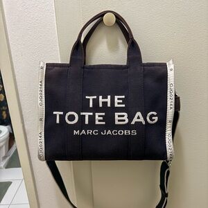 Marc Jacobs Black Jacquard Medium Tote Bag